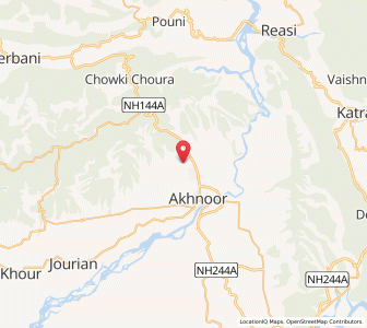 Map of Uparla Bharda, Kashmir