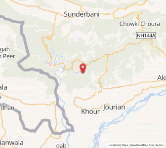 Map of Uparla Kalab, Kashmir