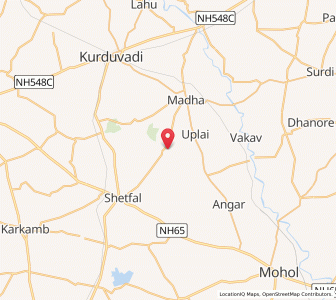 Map of Uplai Buzurg, Maharashtra