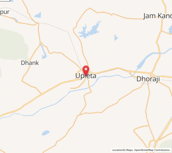 Map of Upleta, Gujarat