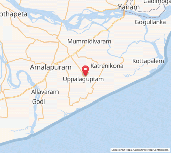 Map of Uppalaguptam, Andhra Pradesh