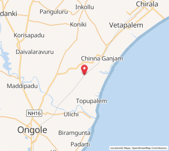 Map of Uppugunduru, Andhra Pradesh