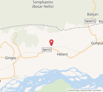 Map of Urao Basti, Assam