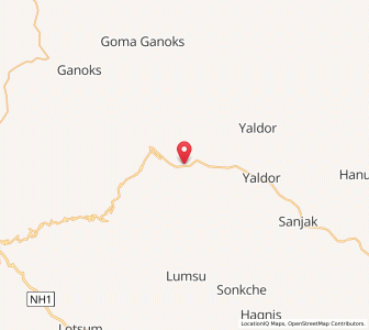 Map of Urdas, Kashmir
