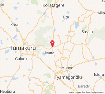 Map of Urdigere, Karnataka
