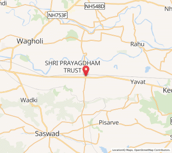 Map of Uruli Kanchan, Maharashtra