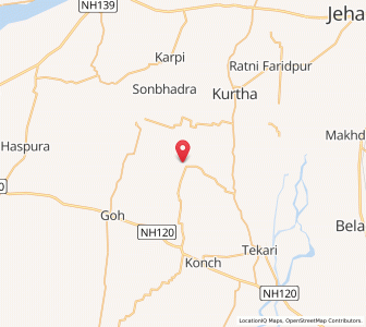 Map of Usas, Bihar