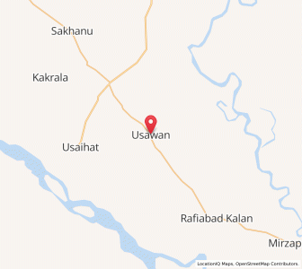 Map of Usawan, Uttar Pradesh