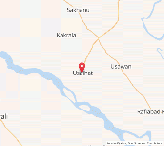 Map of Usehat, Uttar Pradesh