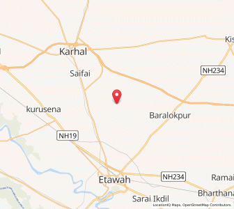 Map of Usrai, Uttar Pradesh