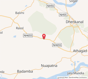 Map of Ustapal, Odisha