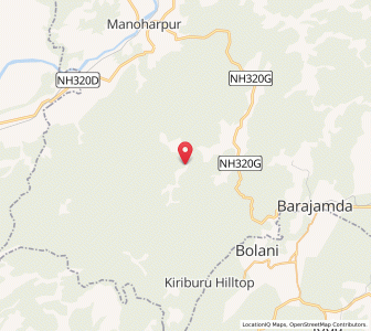 Map of Usuruia, Jharkhand