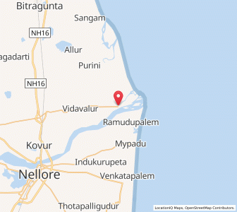 Map of Utukuru, Andhra Pradesh