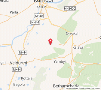 Map of Uyyalavada, Andhra Pradesh