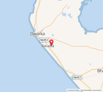 Map of Vachhu, Gujarat