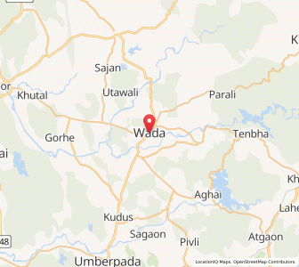 Map of Vada, Maharashtra