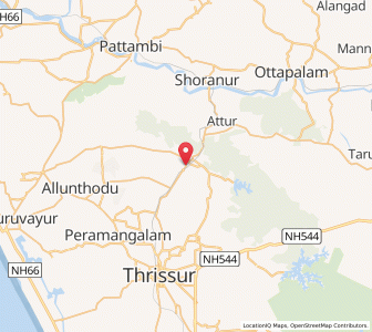 Map of Vadakkancheri, Kerala
