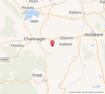 Map of Vaddanhal, Karnataka