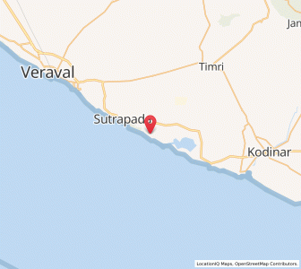 Map of Vadodra, Gujarat