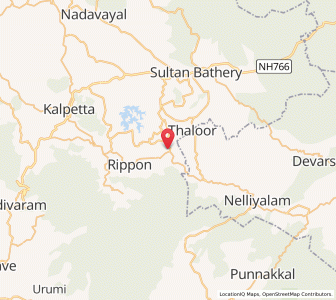 Map of Vaduvanchal, Kerala