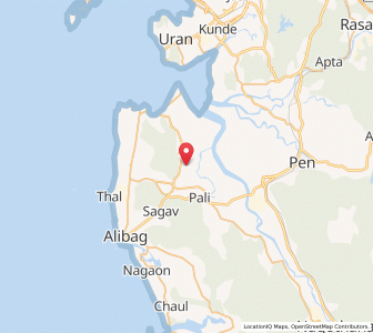 Map of Vaghrankhar, Maharashtra