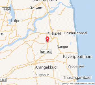 Map of Vaithisvarankoil, Tamil Nadu