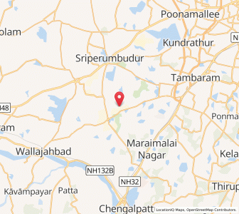 Map of Vaiyapur, Tamil Nadu
