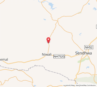 Map of Vajhar, Madhya Pradesh