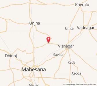 Map of Valam, Gujarat