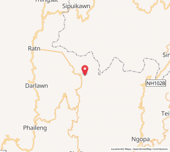 Map of Vanbawng, Mizoram