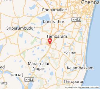 Map of Vandalur, Tamil Nadu