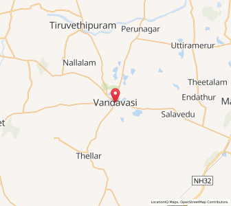 Map of Vandavasi, Tamil Nadu