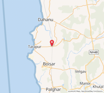 Map of Vangaon, Maharashtra