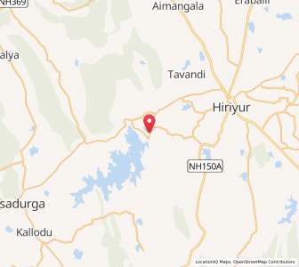 Map of Vanivilasapura, Karnataka