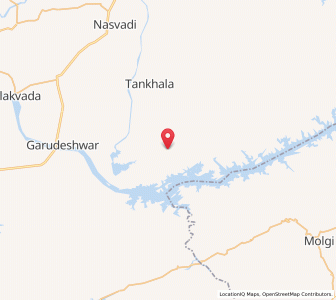 Map of Vanji, Gujarat