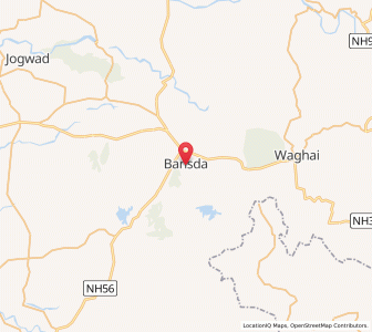 Map of Vansada, Gujarat