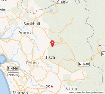 Map of Vantem, Goa