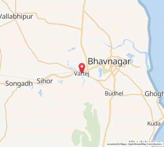 Map of Vartej, Gujarat