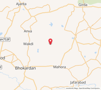 Map of Varud, Maharashtra