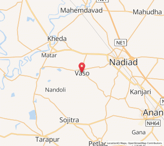 Map of Vasa, Gujarat