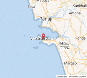 Map of Vasco Da Gama, Goa