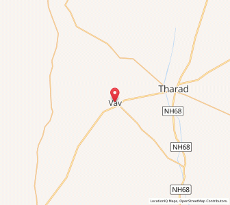 Map of Vav, Gujarat