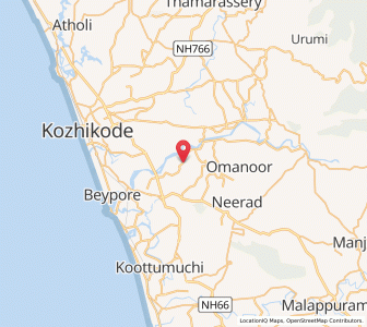 Map of Vazhayur, Kerala