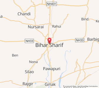 Map of Vebhra, Bihar