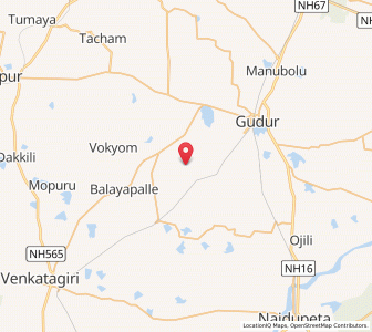 Map of Vedichela, Andhra Pradesh