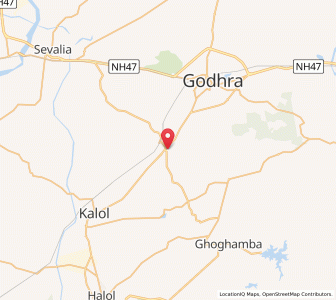 Map of Vejalpur, Gujarat