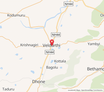 Map of Veldurti, Andhra Pradesh