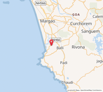 Map of Velim, Goa