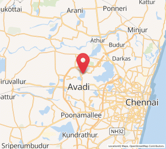 Map of Vellanur, Tamil Nadu