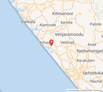 Map of Vellur, Kerala